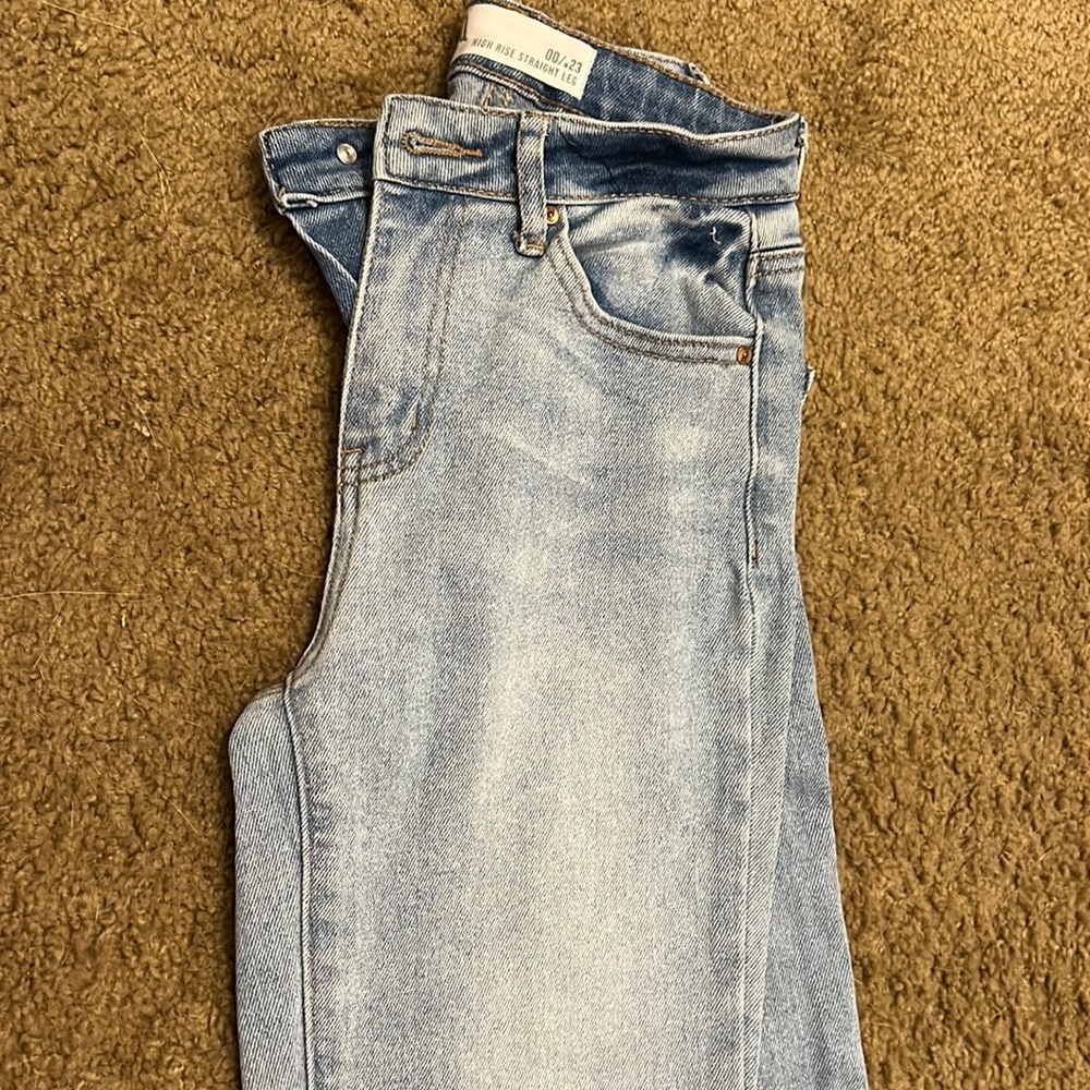 RSQ JEANS HIGH RISE STRAIGHT LEG SIZE 00/w23